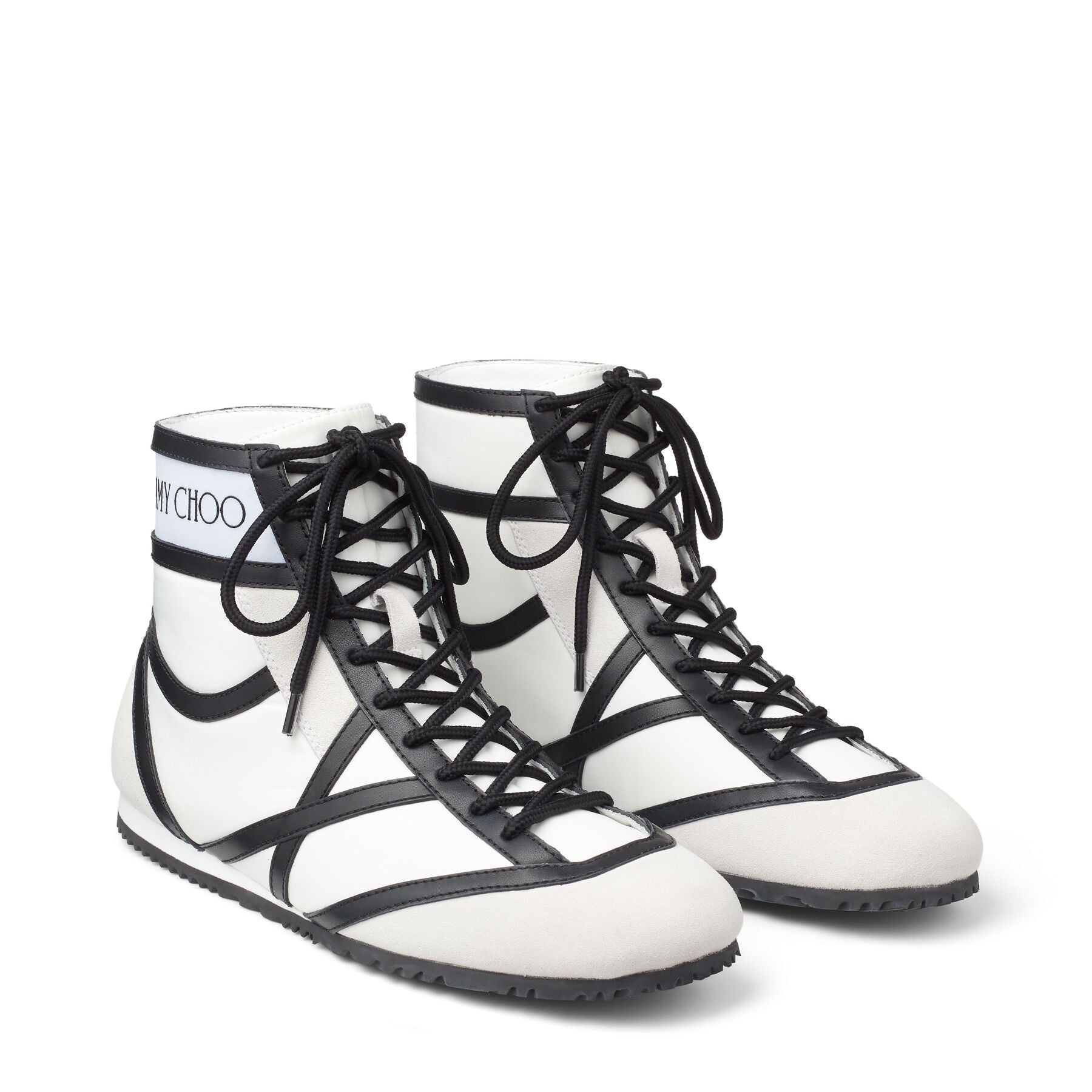 Kato Hi high-top trainers - White, Black & White