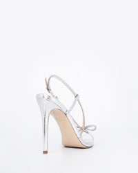 Sandales Kay Metallic 105 en cuir - Silver