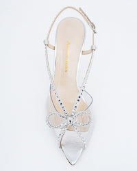 Sandales Kay Metallic 105 en cuir - Silver