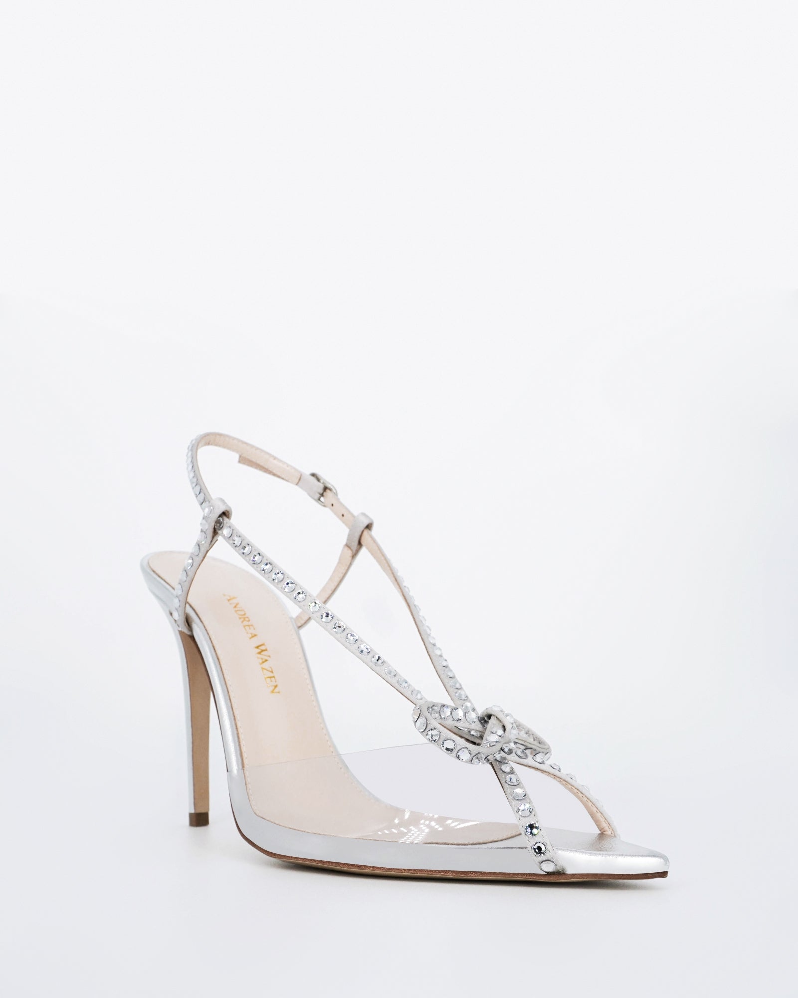 Sandales Kay Metallic 105 en cuir - Silver