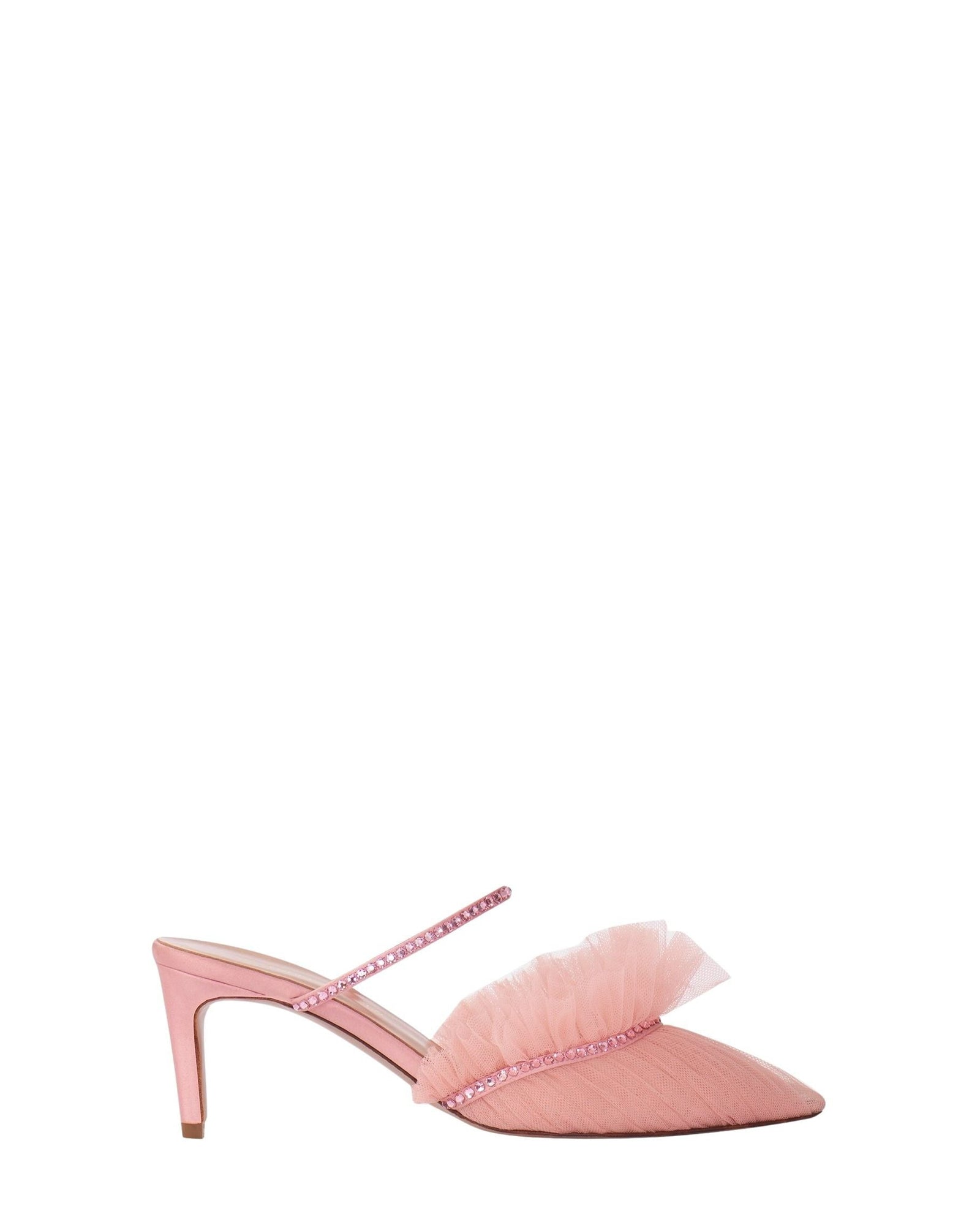Mules Kaya 70 en satin - Pink