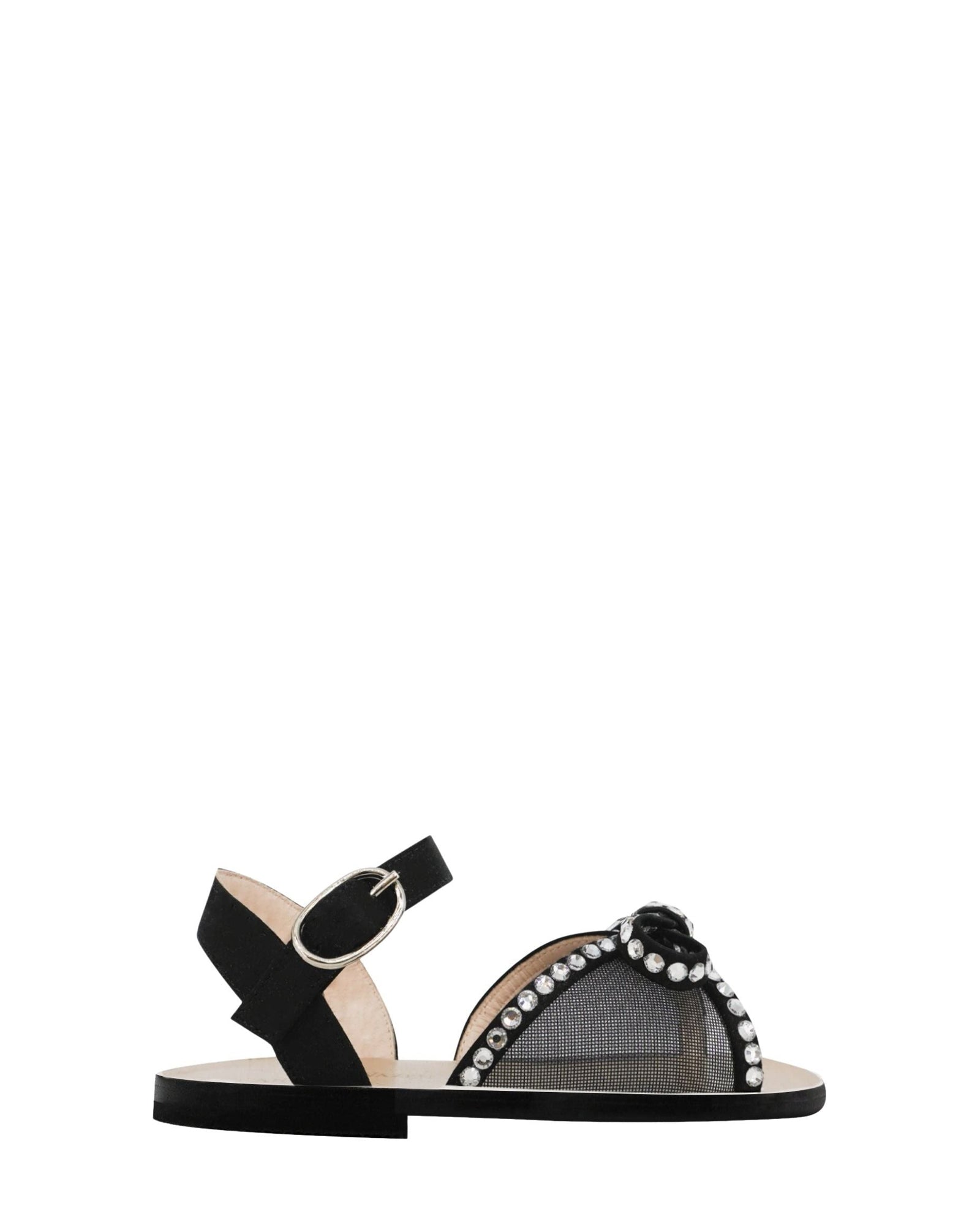 Sandales Kay Glitz en satin - Black