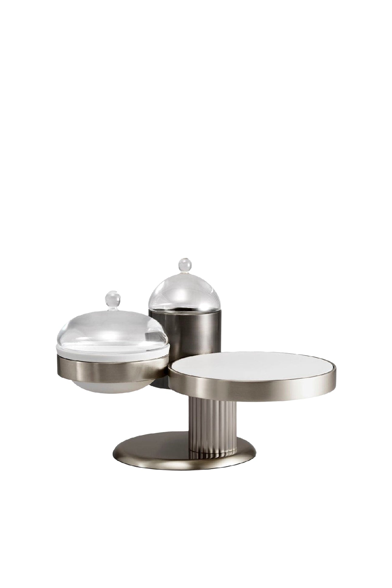 Kelly Behun High Rise small brass nickel-plated server - Platinum