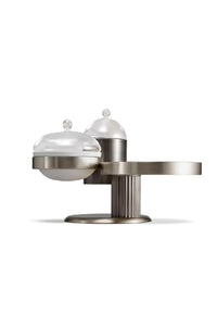 Serveur Kelly Behun High Rise petit modèle nickelé en laiton - Platinum