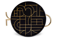 Plateau rond Circuit Kelly Behun - Noir & Or