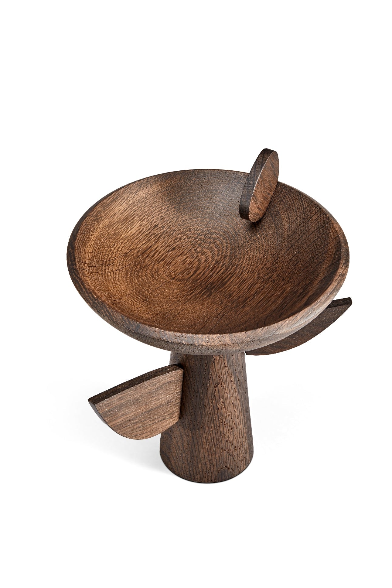 Bol Feuille sur pied Kelly Behun en bois - Marron clair