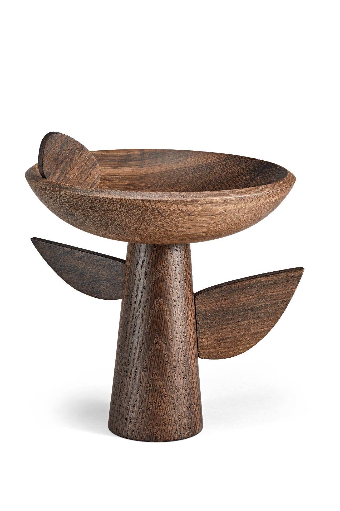 Bol Feuille sur pied Kelly Behun en bois - Marron clair