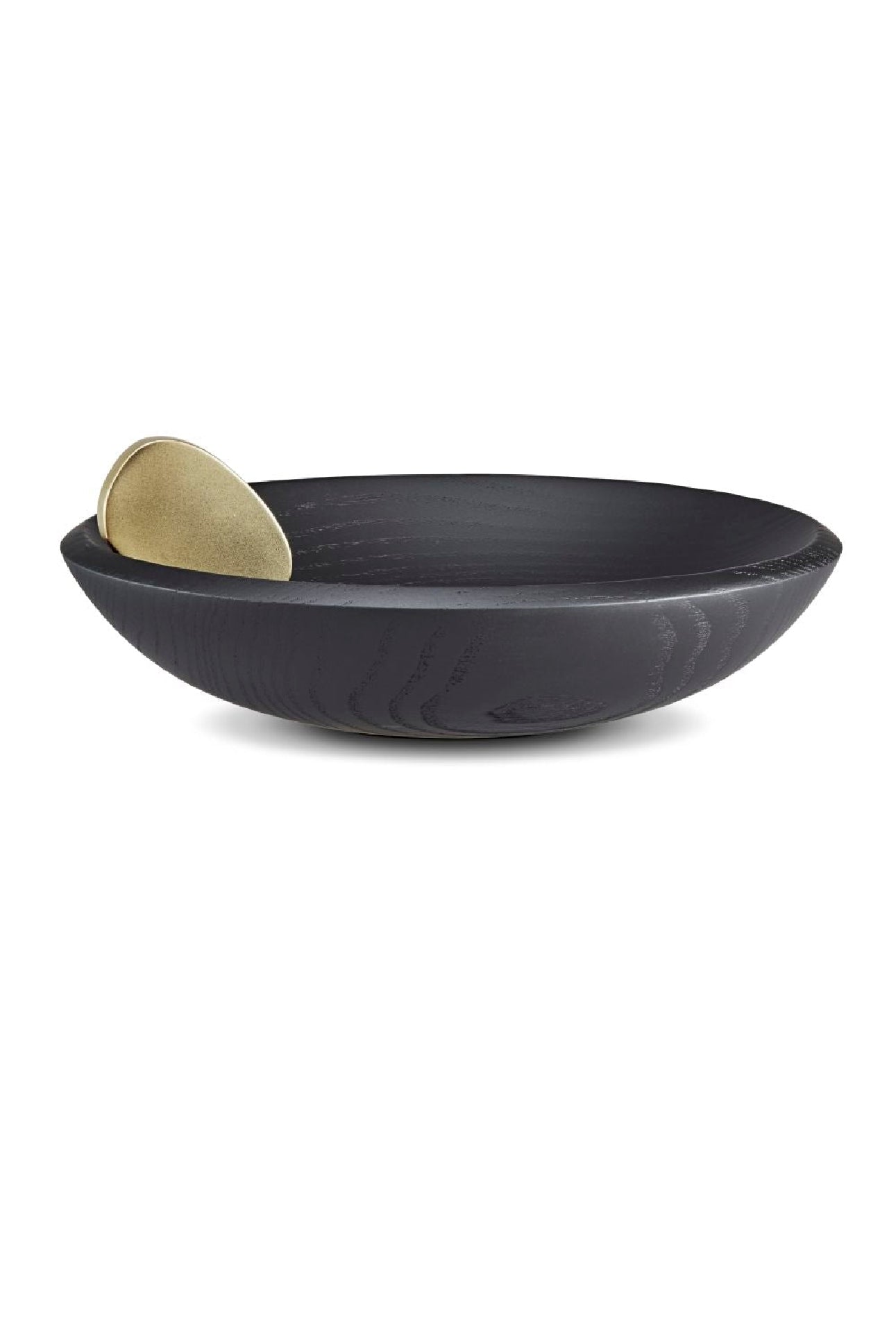 Bol Feuille Kelly Behun en bois - Noir & Or