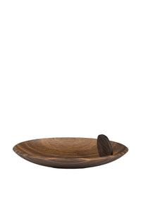 Bol ovale Feuille Kelly Behun en bois - Marron