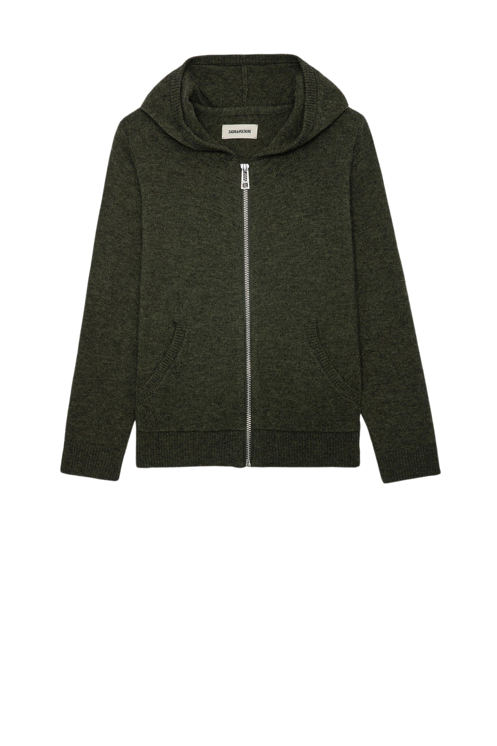 Cardigan Clash en laine - Kaki