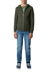 Cardigan Clash en laine - Kaki