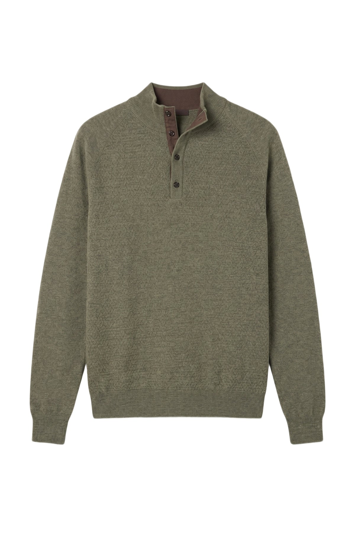 Chemise à col montant et manches longues avec boutons - Winter Eucaliptum