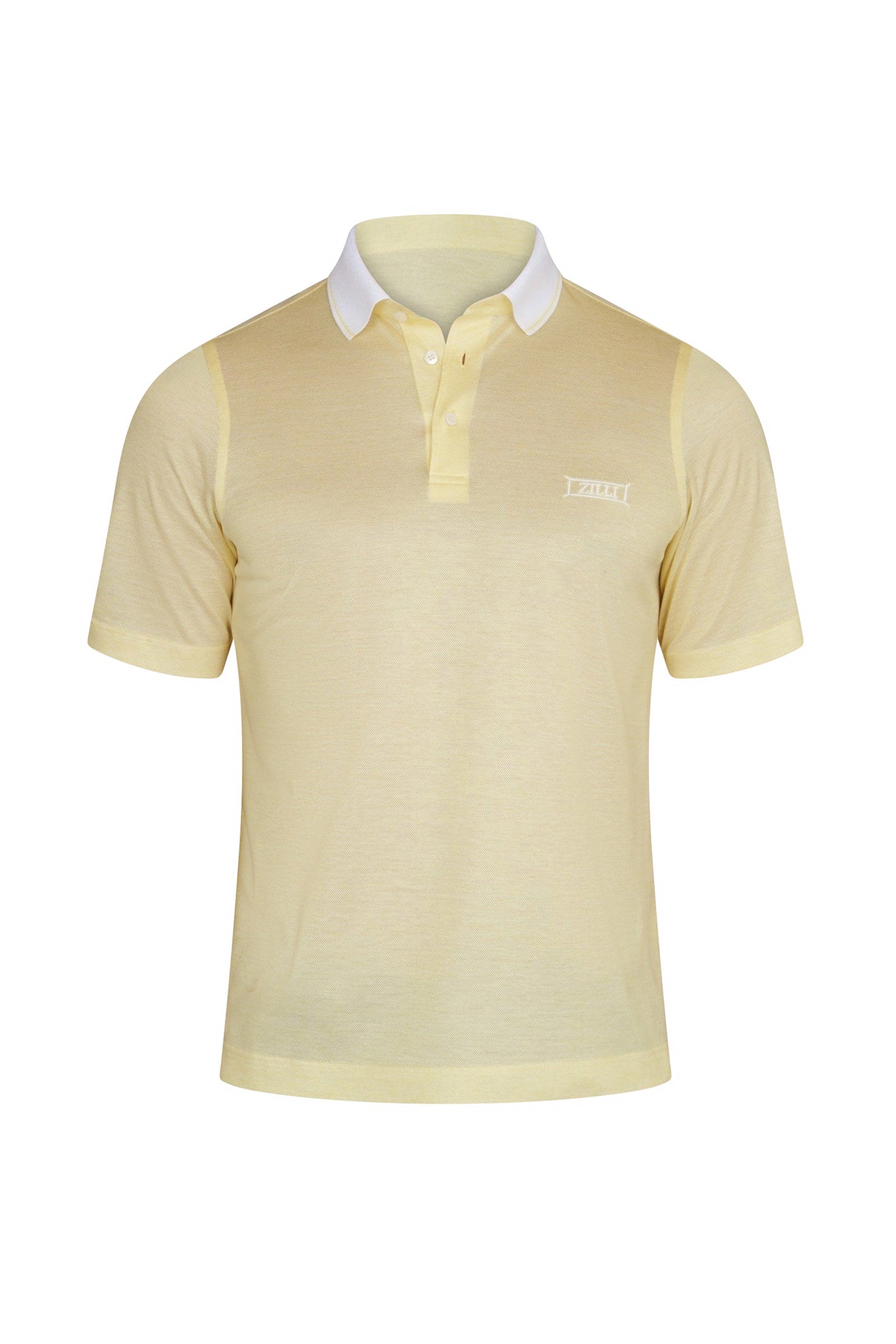 Piqué polo shirt - Yellow