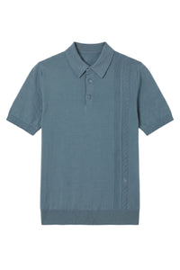 Polo à boutons à manches courtes - Pale Khaki