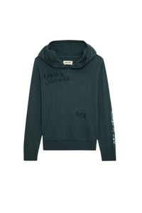 Sweat-shirt Andy en laine - Dark Green