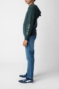 Sweat-shirt Andy en laine - Dark Green