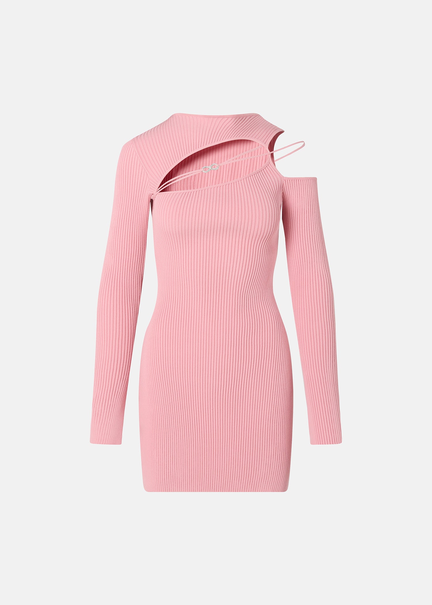 Georgia ribbed short dress - Pink