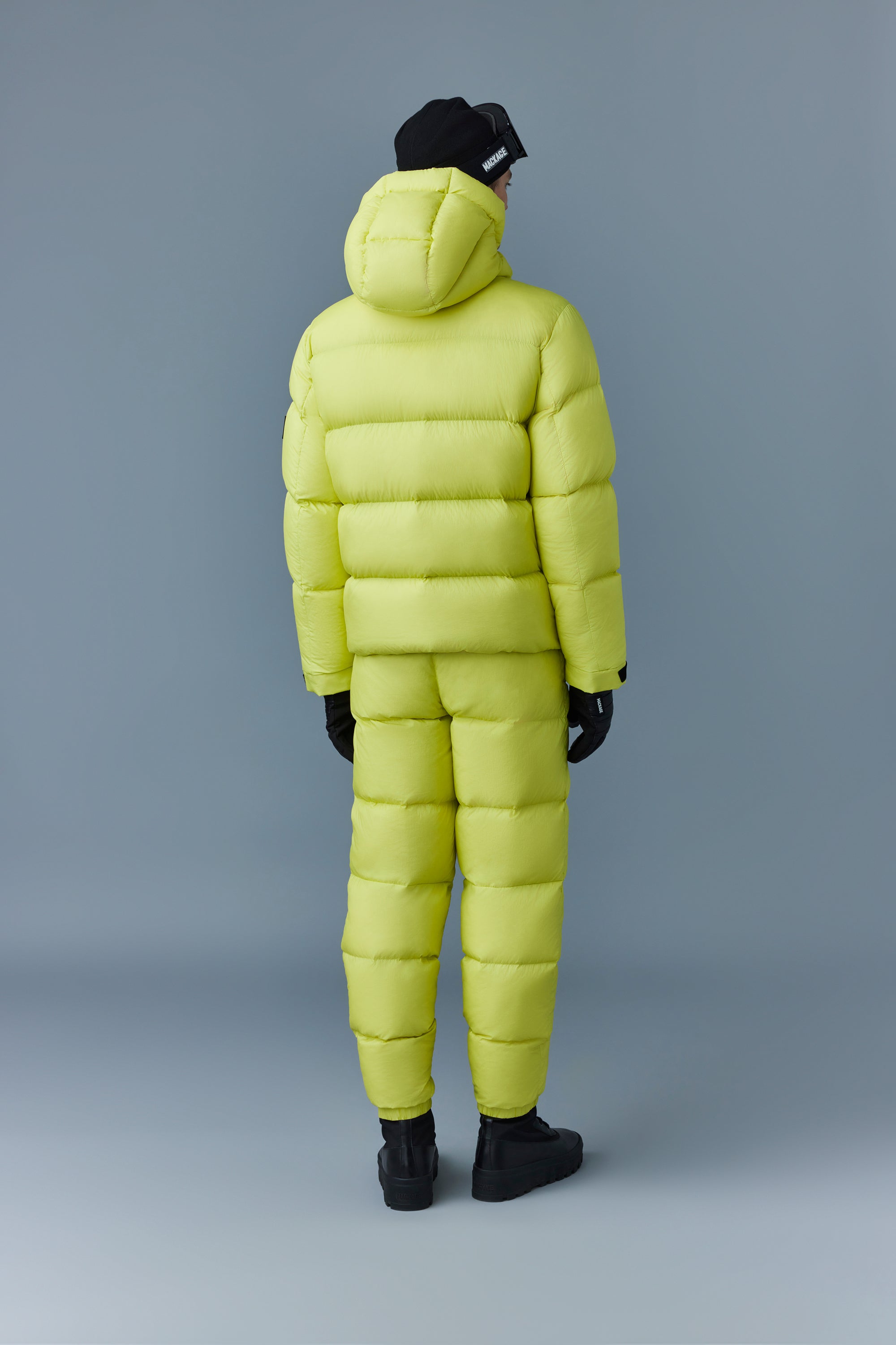 Doudoune courte Kenji à capuche - Pale Lime