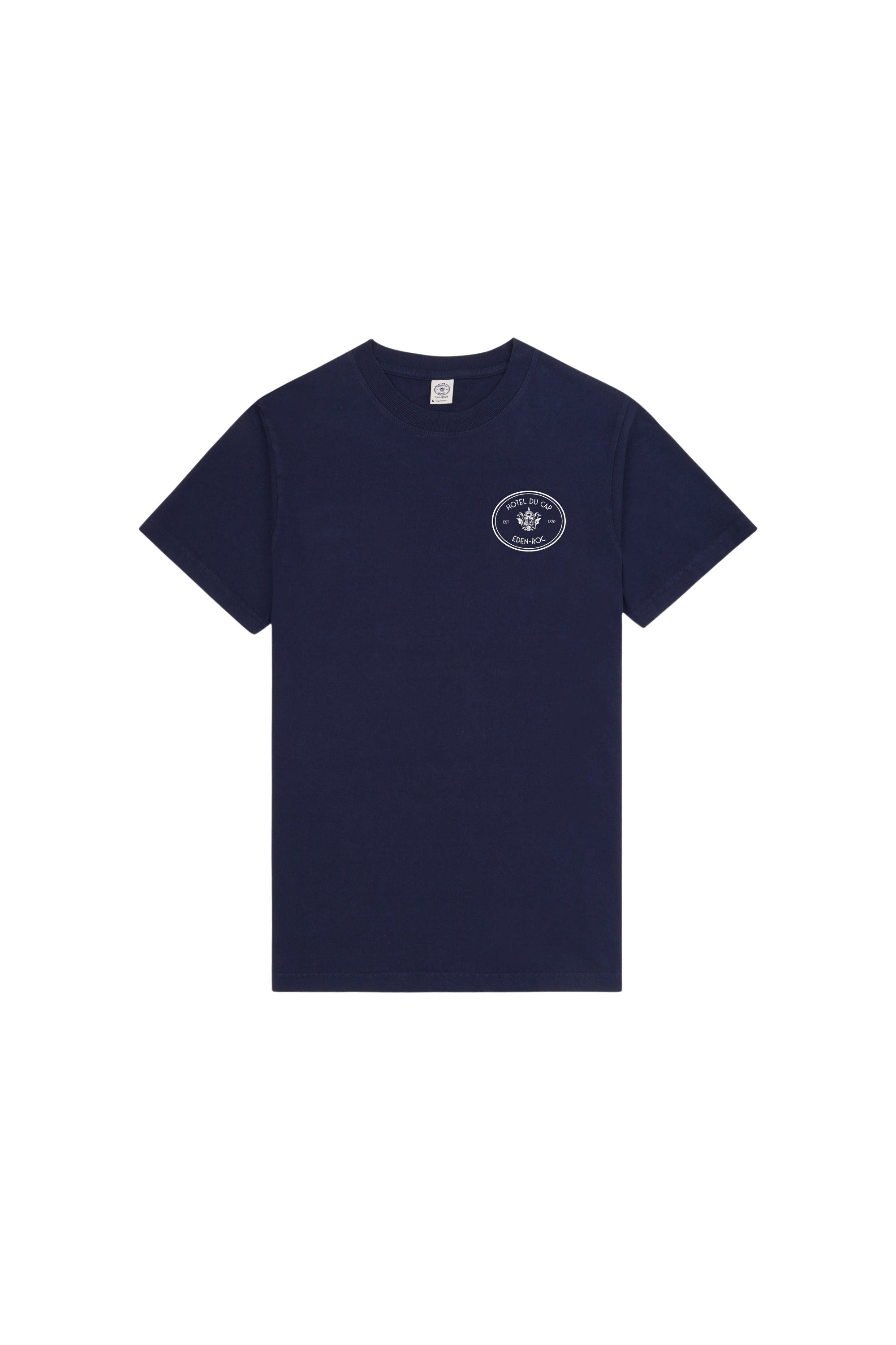 Kennedy Crest T-Shirt - Navy & White