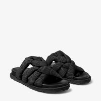 Sandales Kes plates moiré - Black