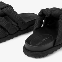 Sandales Kes plates moiré - Black
