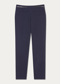 Pantalon polyester ceinture - Marine
