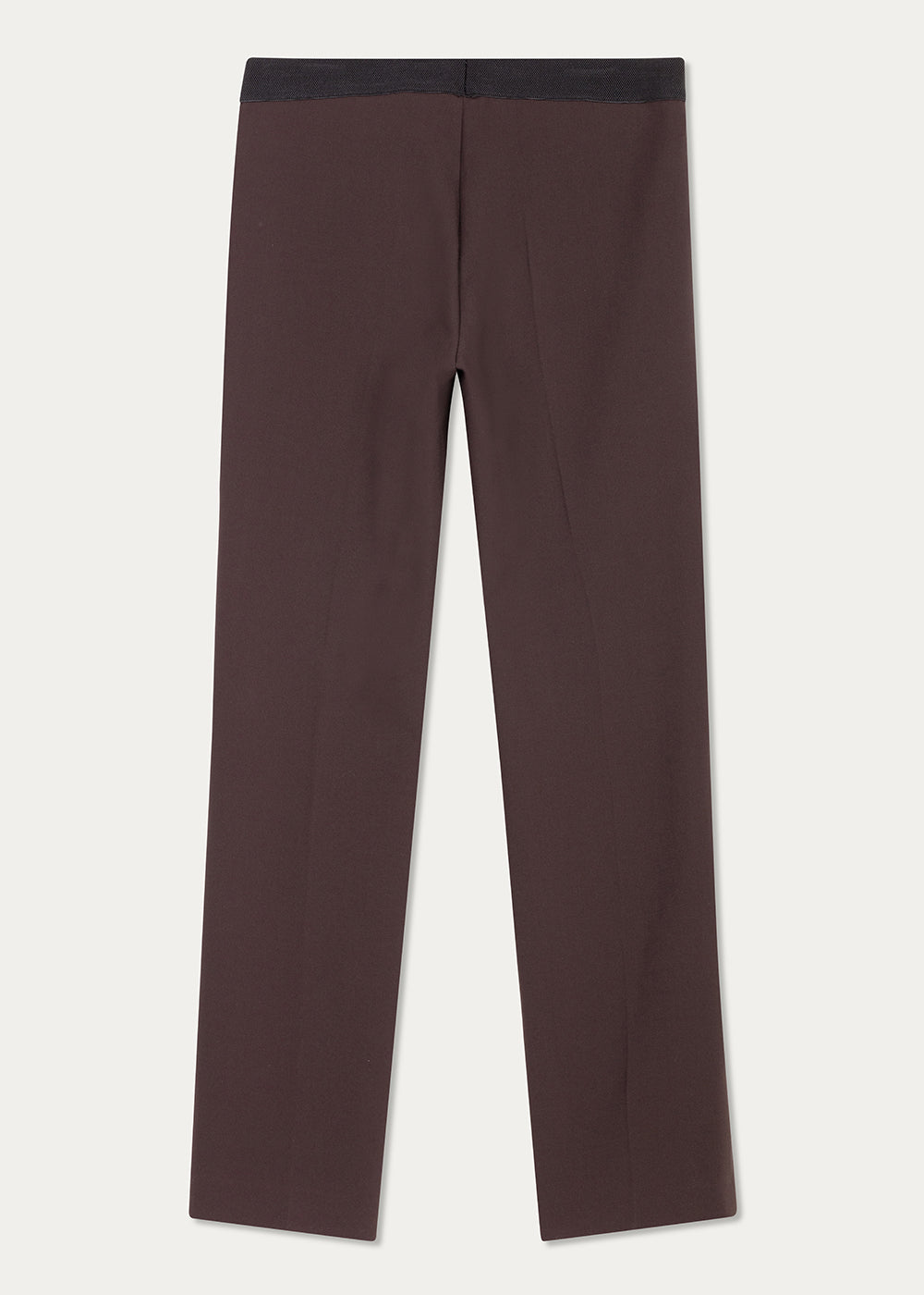 Pantalon elastique a la taille - Marron Foncé
