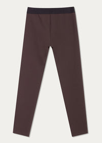 Pantalon zippe cote - Marron Foncé