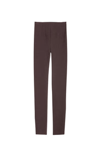 Pantalon zippe cote - Marron Foncé