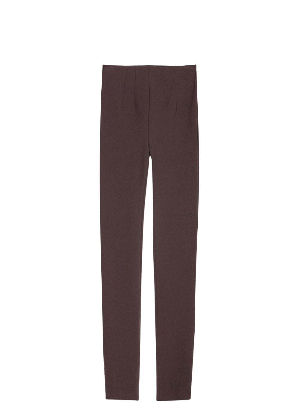 Pantalon zippe cote - Marron Foncé