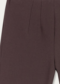 Pantalon zippe cote - Marron Foncé