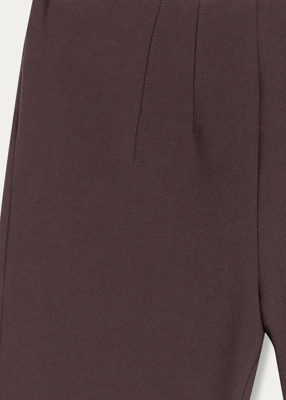 Pantalon zippe cote - Marron Foncé