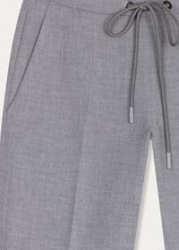 Pantalon fluide avec cordon - Gris Pale