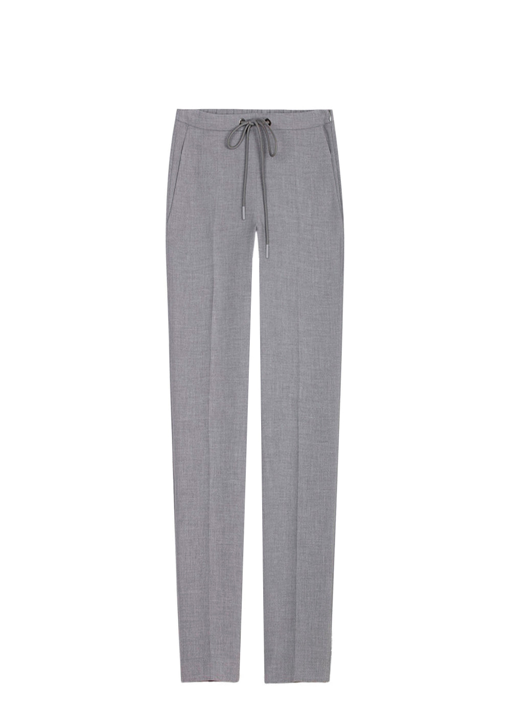 Pantalon fluide avec cordon - Gris Pale