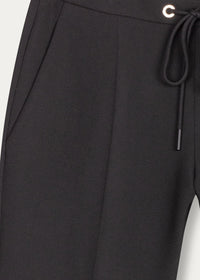 Pantalon fluide avec cordon - Noir