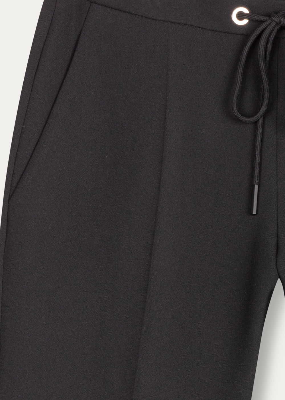 Pantalon fluide avec cordon - Noir