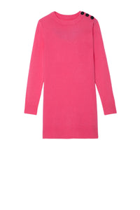 Robe Harlow en laine - Rose