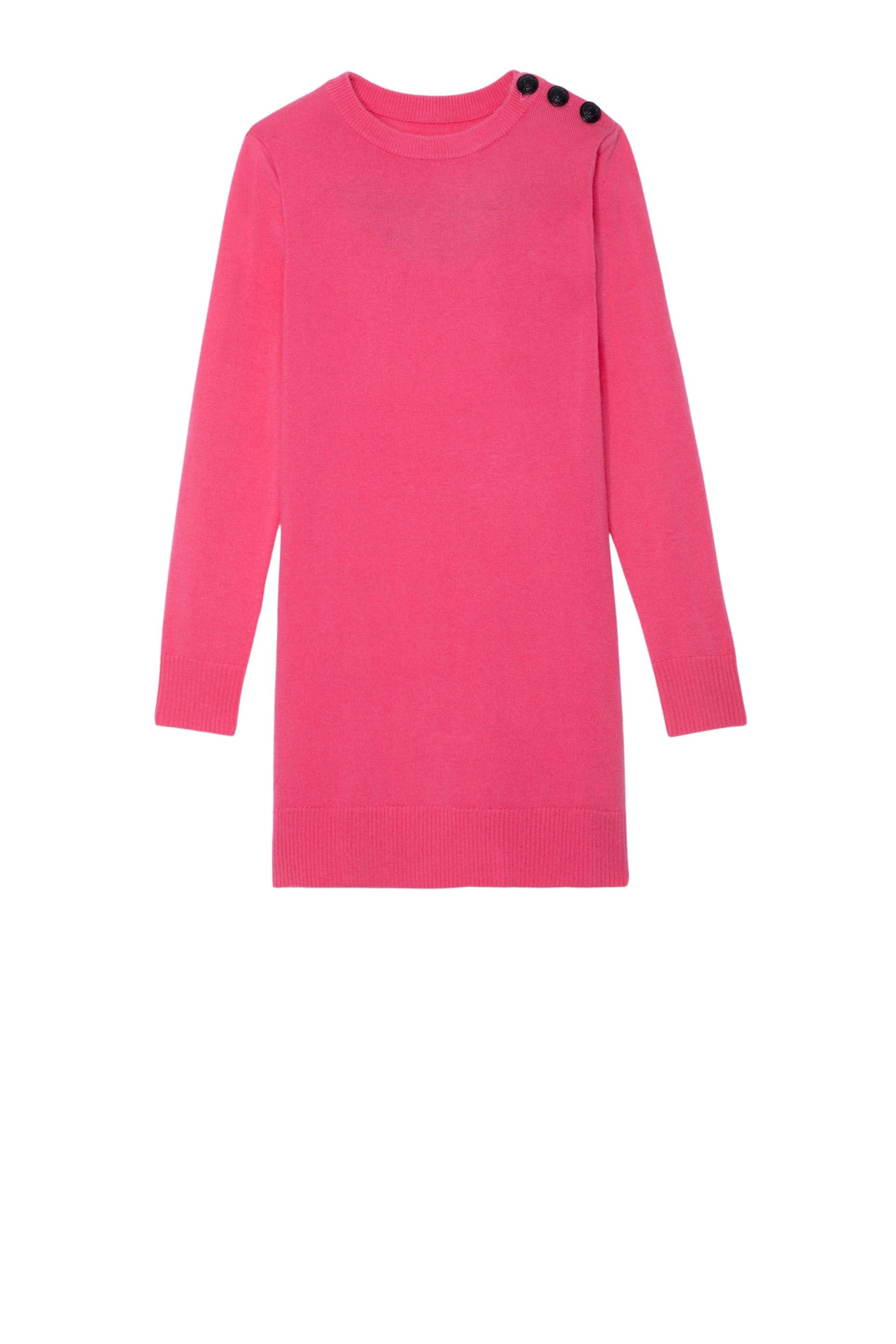Robe Harlow en laine - Rose