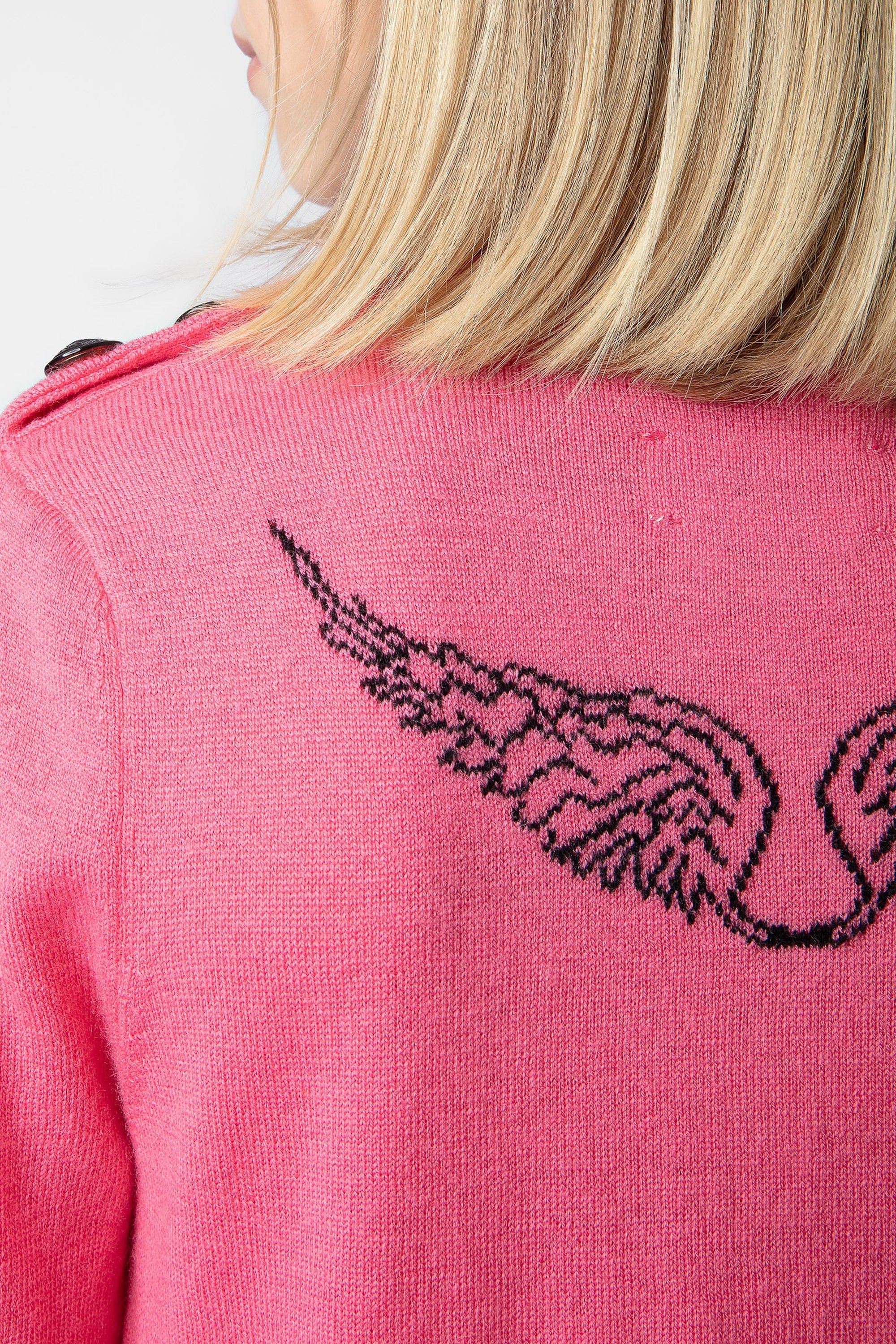 Robe Harlow en laine - Rose