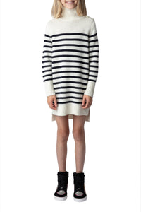 Robe Almia en laine - Lait