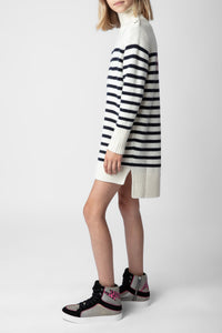 Robe Almia en laine - Lait