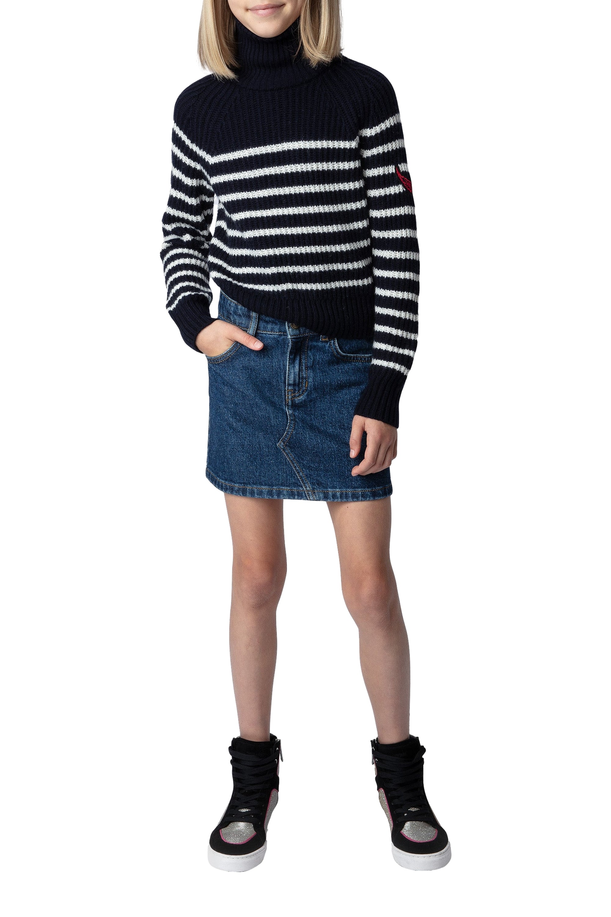 Pull Susan en laine - Dark Blue