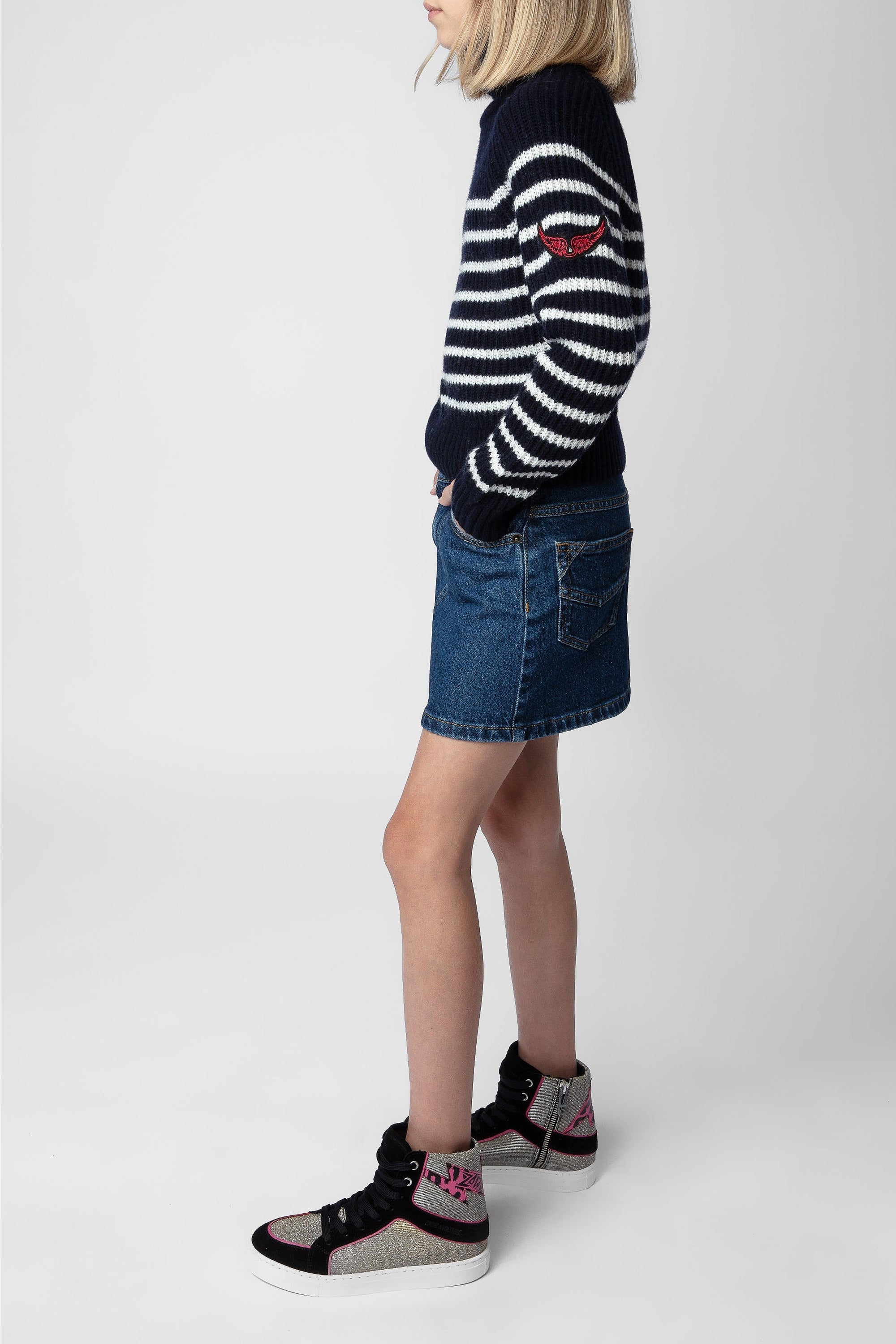 Pull Susan en laine - Dark Blue