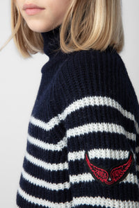 Pull Susan en laine - Dark Blue