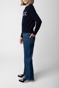 Pull Drum en laine - Dark Blue