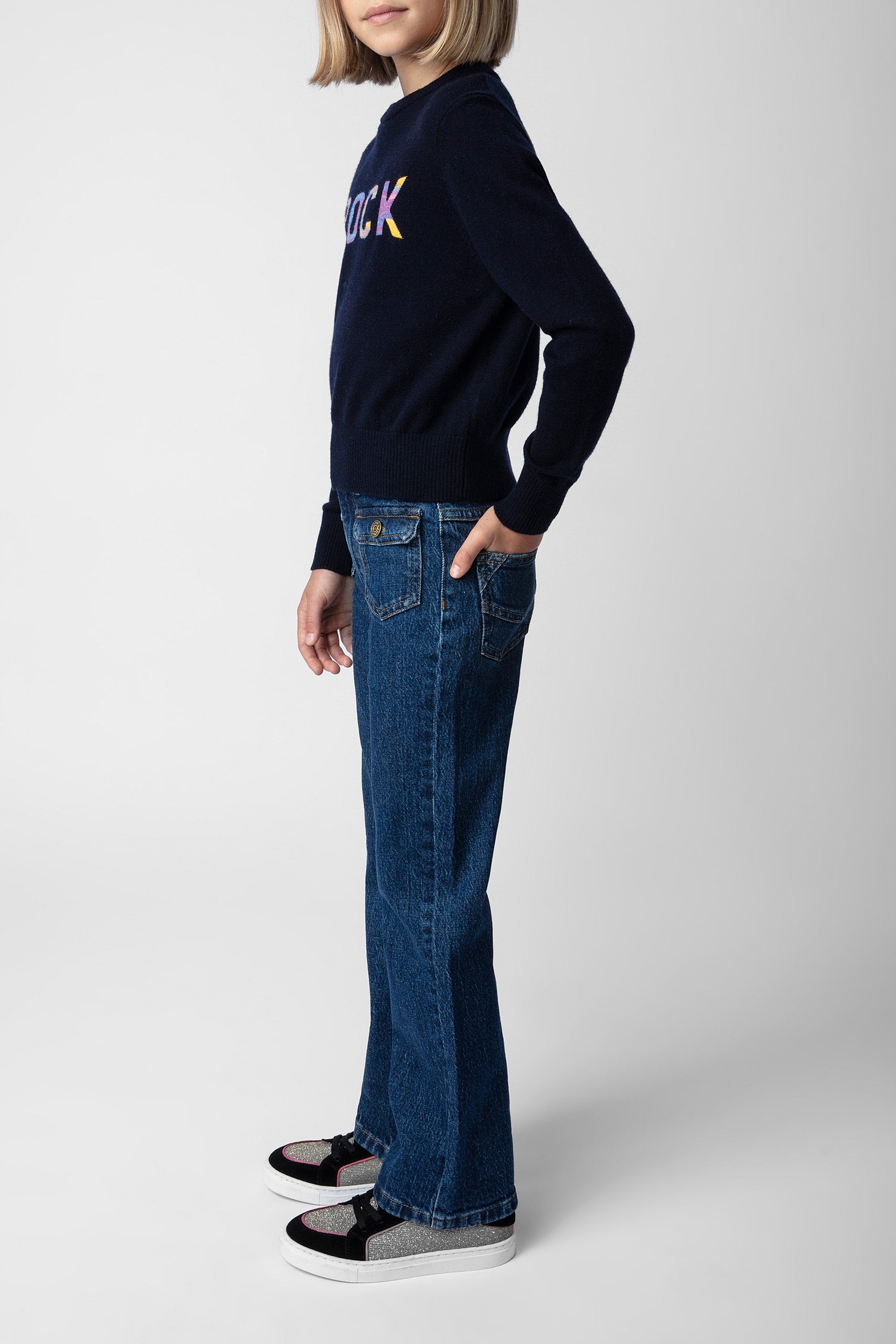 Pull Drum en laine - Dark Blue
