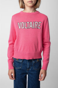 Pull Drum en laine - Rose