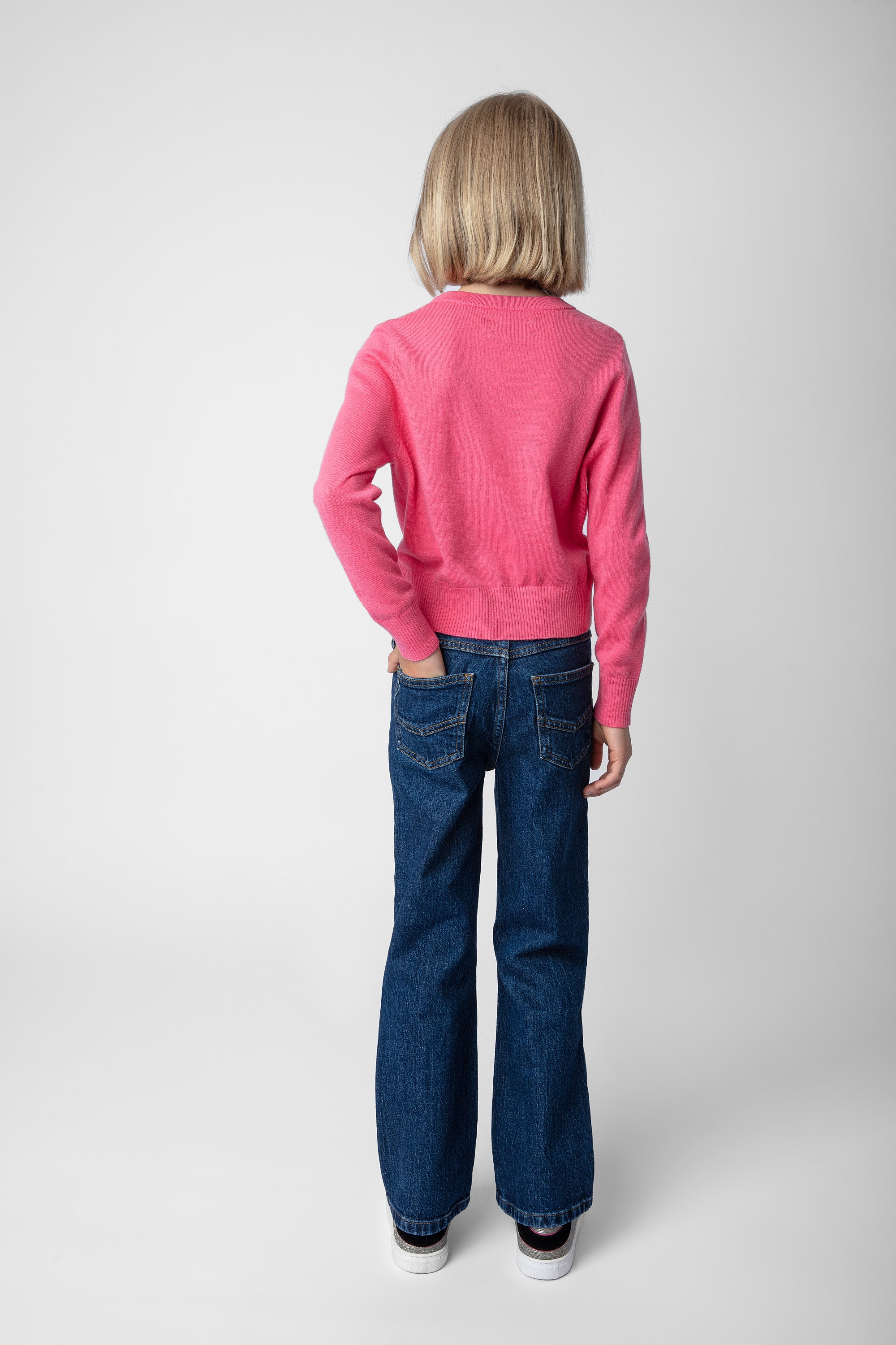Pull Drum en laine - Rose
