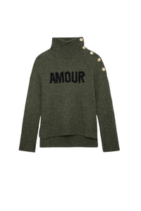 Pull Alma en laine - Kaki
