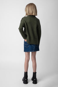 Pull Alma en laine - Kaki